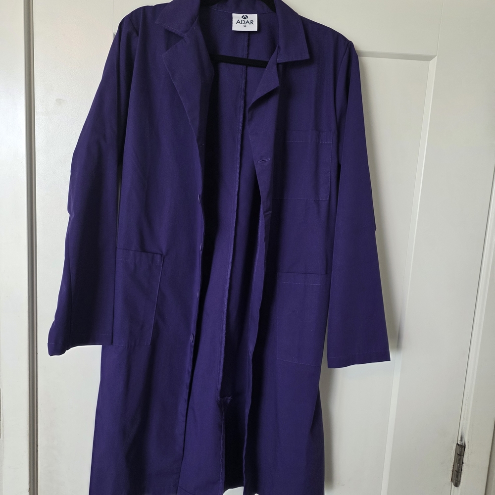 Women's Elegant Purple Lab Coat